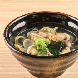Sea bream broth ramen with plenty of clams