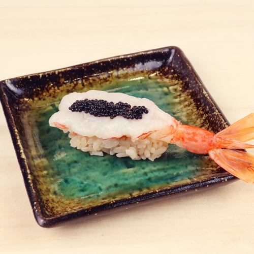 [Secret Sushi] Red Shrimp with Other People's Roe Type 2