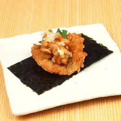 揚げシャリで食べる、納豆包み