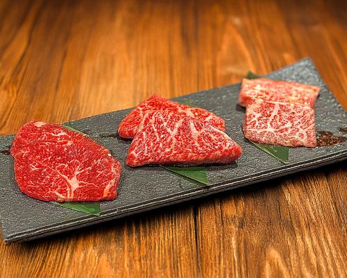 希少3種盛り白(白だれ)(友三角、三角バラ、ザブトン)