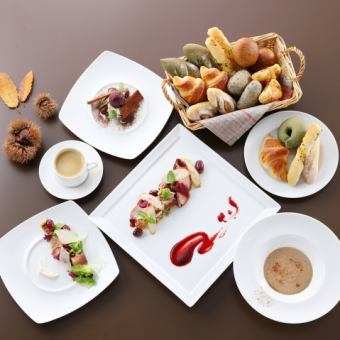 【季節コース秋】全6品　焼き立てパン食べ放題付き！3,938(税込)～