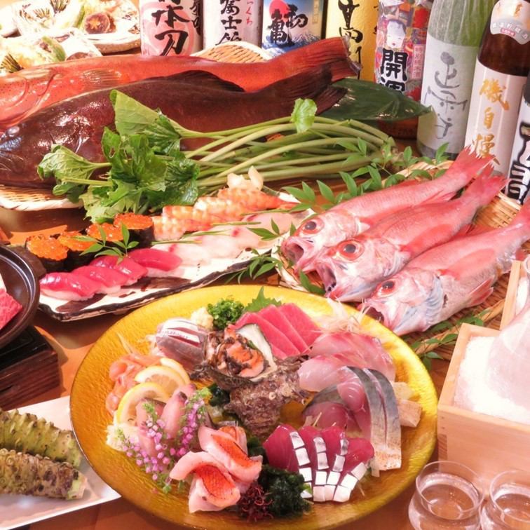 毎朝店主が目利きし、仕入れる鮮魚が自慢！静岡の地酒と共に…