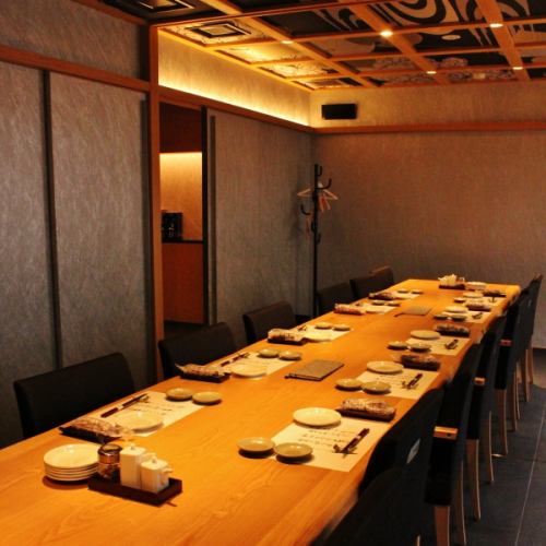 完全個室は14名まで対応可