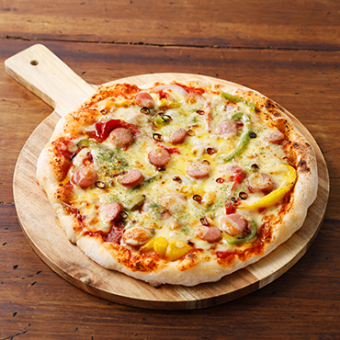 소시지 아라비아 타 피자