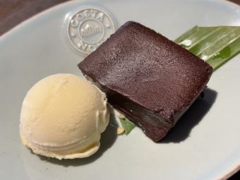 ガトーショコラとバニラアイス