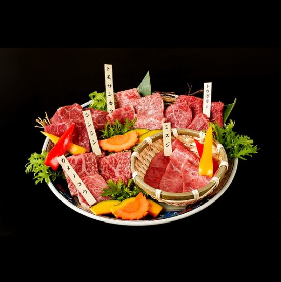 宮城県名産仙台牛A5の上質な焼肉を。素材にこだわり栗原の米と県内産野菜を。