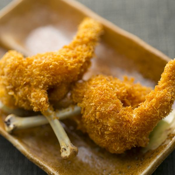 【ここでしか食べられない名物！】外サクッ中ジュワッな鶏チューリップカツ