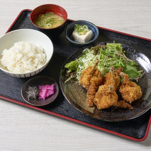 鸡翅郁金香炸肉排套餐