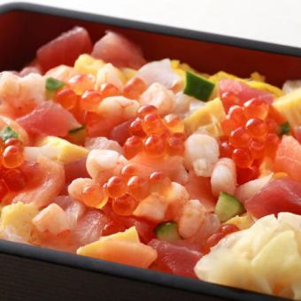 《3H飲放題》海鮮ばらちらし寿司×豊洲鮮魚×創作和食含む全11品！9000円⇒8000円