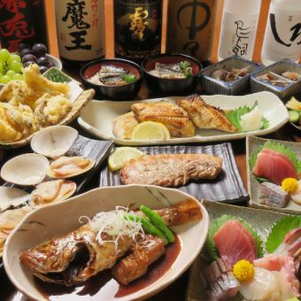 [Hokkaido delicious food course] Carefully selected Hokkaido ingredients (10 dishes)! 120 minutes course 8000 yen