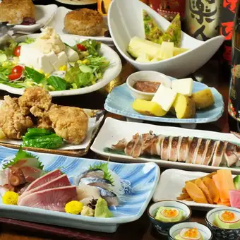 秋のうまいものコース】北海道直送や季節の厳選素材《9品》!120分コース 8000円