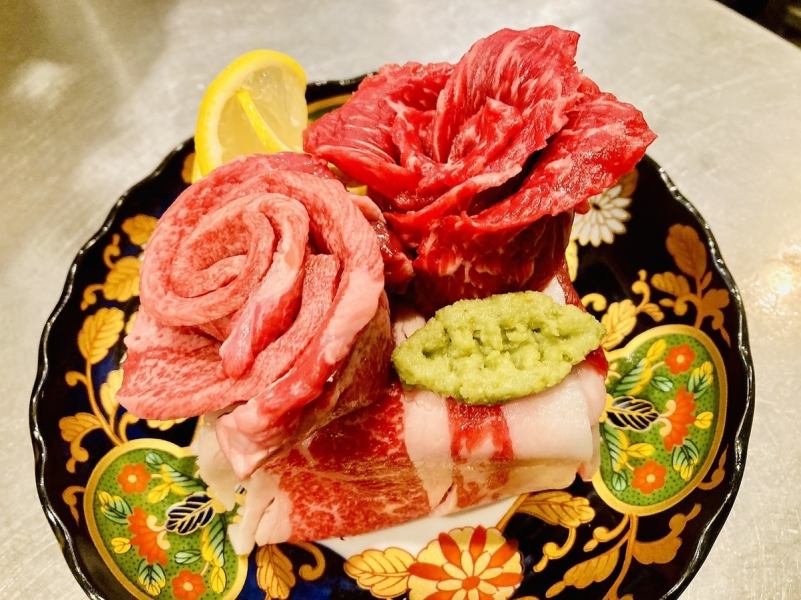 ◆◇Birthday/Anniversary “Meat cake with message card”◇◆