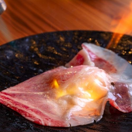Grilled Japanese black beef shabu ribs