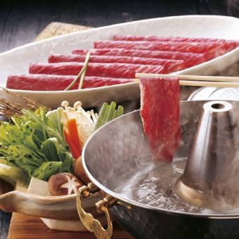 [Wagyu beef shabu-shabu course] 2 hours all-you-can-drink included 8 dishes 6,000 yen ⇒ 5,000 yen
