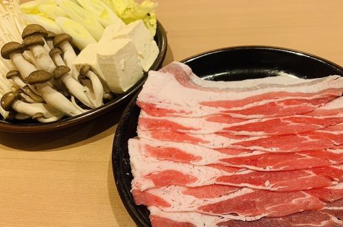 Okinawan Agu pork shabu-shabu