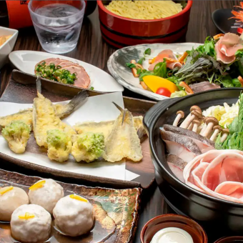 【超お得♪】豆富＆豆乳逸品づくしの全8品＆飲み放題付3,500円⇒3,000円(税込)