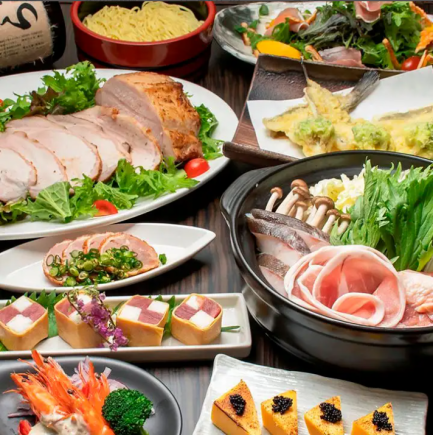 【10~2月限定】小ふぐ唐揚や豆乳鍋♪旬を楽しむ全8品&飲み放題付4,400円⇒3,980円(税込)