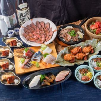 【～18時開始のご予約限定♪】豪華厳選食材を使用した匠極コース◆【3時間飲み放題付】6000円