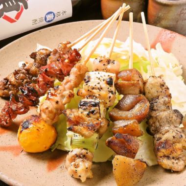 You can always enjoy the freshly made skewers of "Ode" ♪ [Original Omakase Course]