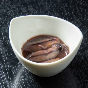 Firefly squid pickled in seaweed