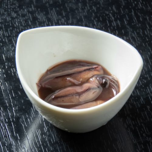 Firefly squid pickled in seaweed