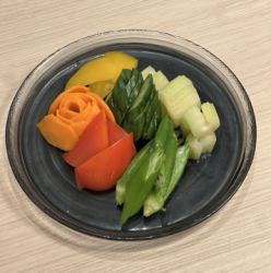 季節野菜のぬか漬け
