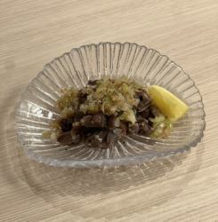 砂肝のネギ塩だれ