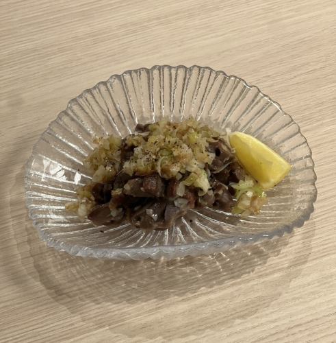 砂肝のネギ塩だれ