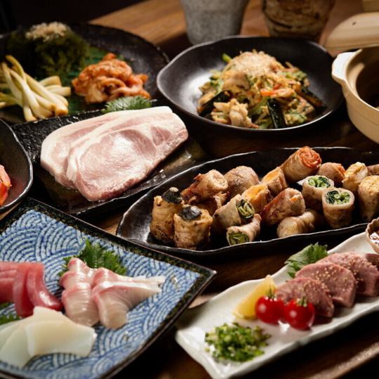 [Includes 2 hours of all-you-can-drink] Roast Okinawa! Eat! Okinawa's all-you-can-eat "Matsu" course! All-you-can-drink is Orion Live!