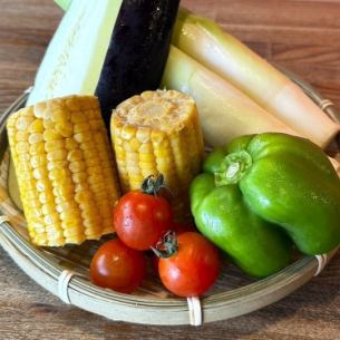 夏野菜の炙り