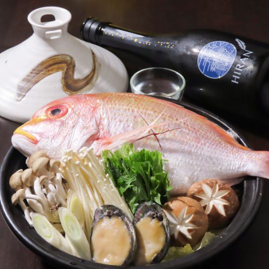 ≪ディナーのみ≫【タジン鍋コース】あわびタジン鍋・天ぷら・寿司・デザートなど/全9品/12000円