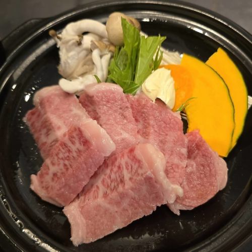 黒毛和牛の陶板焼き