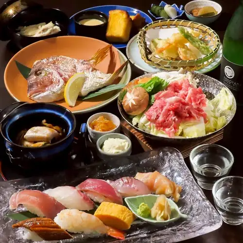 【接待や記念日、各種宴会に。】料理長渾身のコースをお愉しみください。コースは5900円(税込)～ご用意