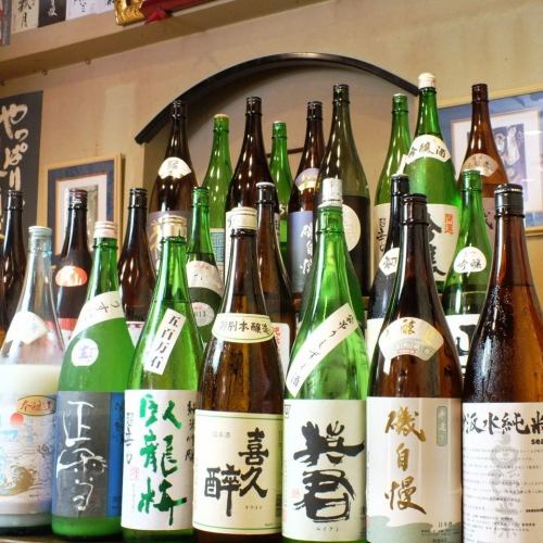 除了靜岡當地的清酒，我們還提供民族品牌的清酒。