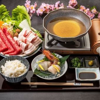 新）ランチ≪和牛しゃぶしゃぶ御膳　鰹昆布黄金だし≫芳醇な香りと上品な味わいを堪能！4900円