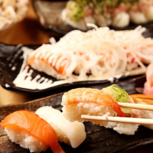 Onion Salmon Nigiri Sushi (5 pieces) / Assorted Sushi (5 pieces)