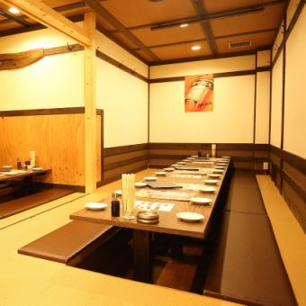 Private digging tatami rooms that are hard to get tired are also recommended for women ◎ Please spend a comfortable time with a good group!