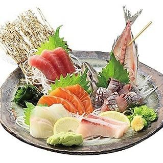 Fresh! Three-piece sashimi platter/Five-piece sashimi platter