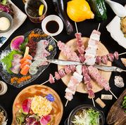 Most popular! [Sushi Roll Course] 5 types of skewers (3 types of sushi rolls) / 6 dishes including sesame amberjack for 5,000 yen with 90 minutes of all-you-can-drink