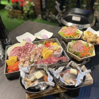 Limited-time offer: [Special Selection] Autumn salmon and meat-filled ultimate complete course meal ★ 2-hour all-you-can-drink alcohol plan!!