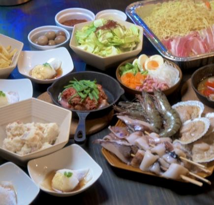 [Limited Time Offer] Premium Course with All-You-Can-Drink Alcohol ♪ BBQ Bar! Enjoy Seafood
