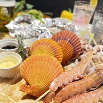 [Comfortable even in rain or cold weather] Indoor beer garden seafood BBQ course [All-you-can-drink included]