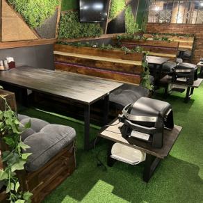 Sofa seating (3 tables seating 6 people each)