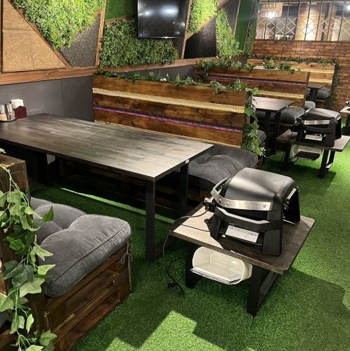 Sofa seating (3 tables seating 6 people each)