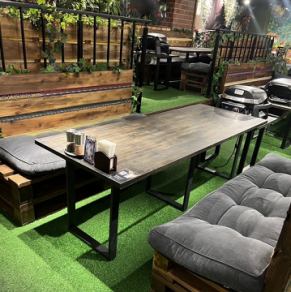 Sofa seating (2 tables seating 6 people each)