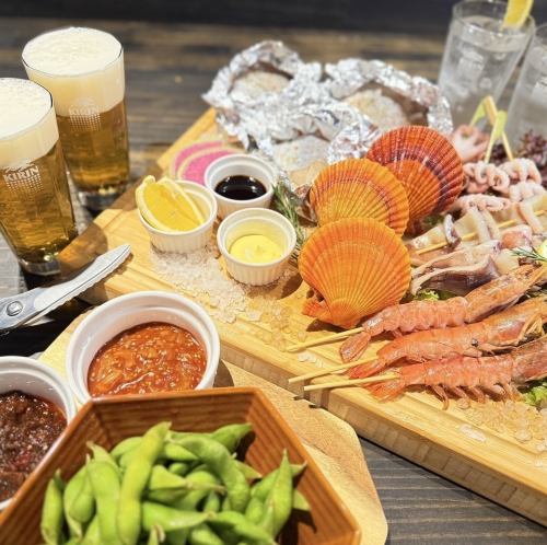 雨でも快適ビアガーデンコース♪お得な飲み放題つき!