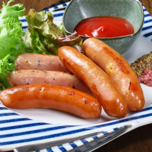 Assortment of 5 kinds of sausages