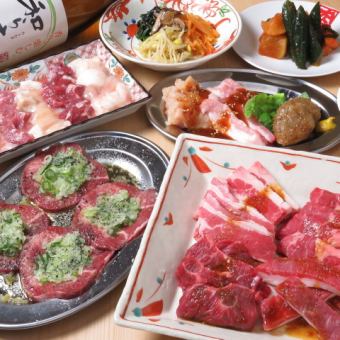 90分钟无限畅饮！！【肉屋套餐】6道菜品5,000日元（含税）