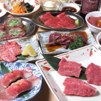 90分飲み放題付き！！【肉乃家　上上コース】　全10品　7000円(税込)