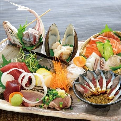 Assorted 5 large catch sashimi